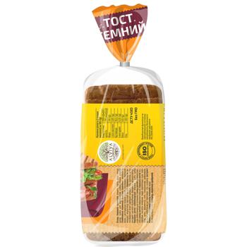 Kyyivkhlib Super Toast Bread Dark Sliced 350g - buy, prices for COSMOS - photo 3