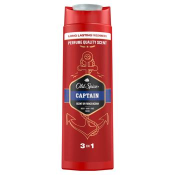 Old Spice Captain Shower Gel + Shampoo 400ml - buy, prices for MegaMarket - photo 1