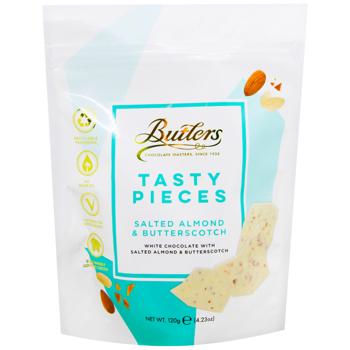 Butlers White Chocolate with Salted Almonds and Butterscotch 120g - buy, prices for WINETIME - photo 1