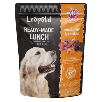 Leopold Feed with meat liver and chicken for dogs 500g