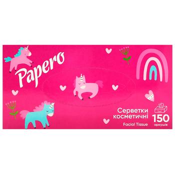 Papero Double-layer White Cosmetic Napkins 150 sheets - buy, prices for - photo 4