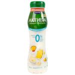 Бифидойогурт Danone Активия Персик-ананас-банан без сахара 0,5% 250г
