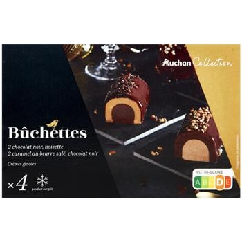 Auchan Chocolate-Hazelnut-Salted Caramel Dessert 310g 4pcs