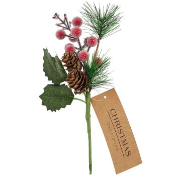 Гілка декоративна Koopman з ягодами в асортименті 22см - купити, ціни на - фото 7