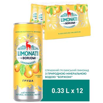 Напій газований Borjomi Limonati Груша 0,33л - купити, ціни на - фото 2