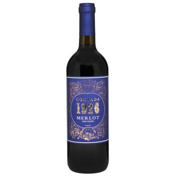 Вино Contada 1926 Merlot красное сухое 13% 0,75л - купить, цены на КОСМОС - фото 1