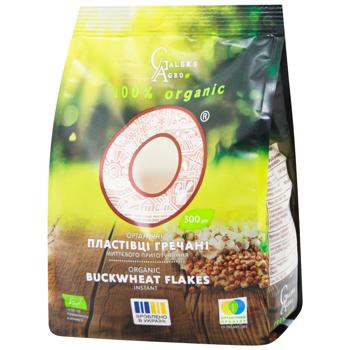 Galeks-Agro Organic Buckwheat Flakes 300g - buy, prices for WINETIME - photo 1