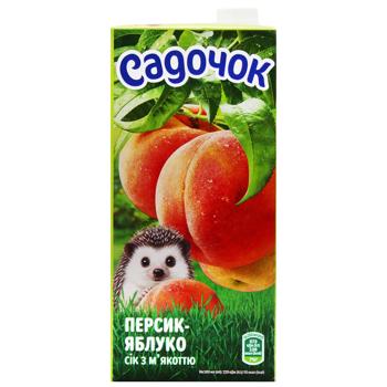 Сік Садочок персик-яблуко 0,95л - купити, ціни на Чудо Маркет - фото 2