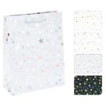 Stars Gift Bag 18x5x23cm in assortment