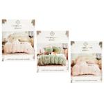 Colorful Home Family Flannel Bed Set 150*210x2pcs/220*240/70*70cm