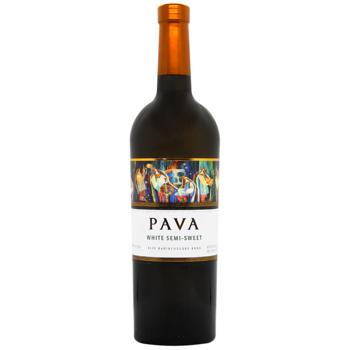 Pava White Semisweet Wine 9.5-13% 0.75l