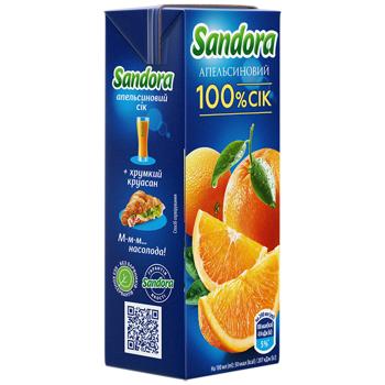 Сок Sandora апельсиновый неосветленный 100% 200мл - купить, цены на Grono - фото 3