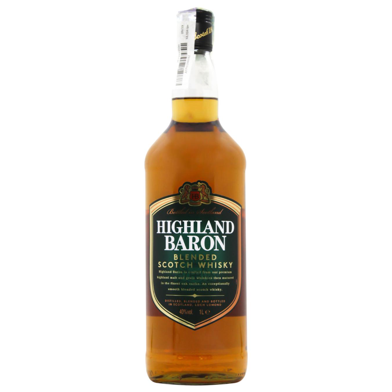 ウイスキー BARON Купить Виски Highland Baron Single Malt Scotch в коробке 0.7