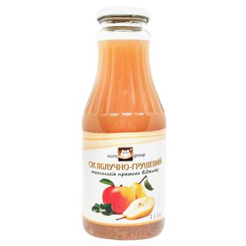 Eurogroup Apple Pear Juice 1l - buy, prices for COSMOS - photo 1