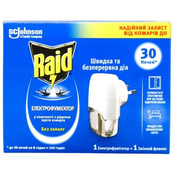 Raid Electrofumigator with Mosquito Liquid for 30 nights - buy, prices for COSMOS - photo 2