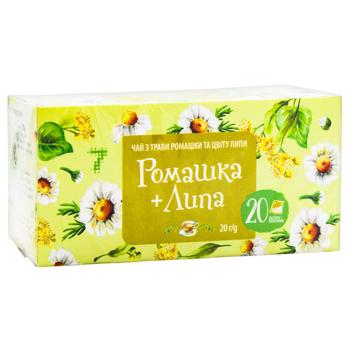 Чай трав'яний 7 Липа-ромашка 20шт*2г - купити, ціни на КОСМОС - фото 2