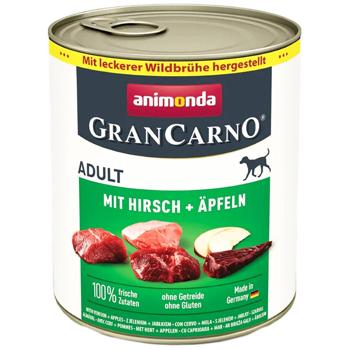 Вологий корм для собак Animonda GranCarno Adult 800 г - яловичина, оленина та яблуко - купити, ціни на MasterZoo - фото 1