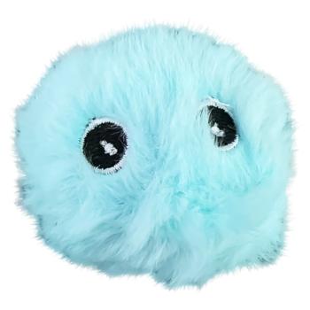 Игрушка для кошек DGT Пушистый мячик со звуком голубой - купить, цены на Auchan - фото 2