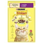 Корм вологий Friskies з ягням для дорослих котів 85г