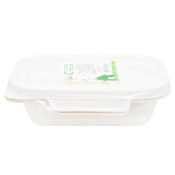 TCM Natural Paper Rectangular Container 0.65l 3pc - buy, prices for MegaMarket - photo 2