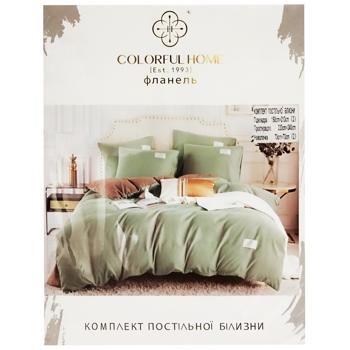 Комплект постільної білизни Colorful Home сімейний фланель150*210х2шт/220*240/70*70см - купити, ціни на Восторг - фото 4