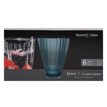 Lawe Blue Cocktails Glass 400ml 6pcs - buy, prices for MegaMarket - photo 2