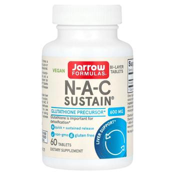 N-ацетил-L-цистеїн Jarrow Formulas NAC 600мг 60 таблеток