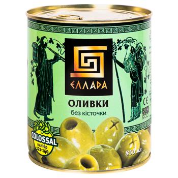 Ellada Pitted Green Olives 850ml - buy, prices for Za Raz - photo 1