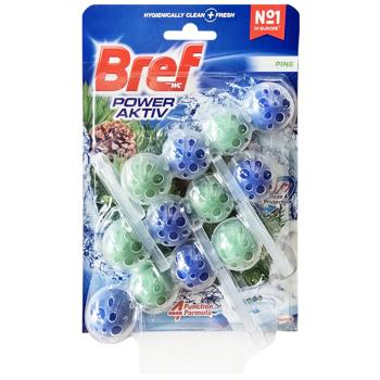 Bref Power Aktiv Toilet Block with Pine Scent 2*50g