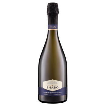 Вино игристое Shabo Special Edition белое полусухое 9-13% 0,75л - купить, цены на КОСМОС - фото 1