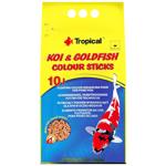 Сухий корм для ставкових риб Tropical Koi & Goldfish Colour Sticks в паличках 10 л