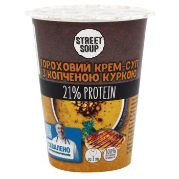 Крем-суп Street Soup гороховый с копченой курицей 50г - купить, цены на ULTRAMARKET - фото 1