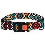 Barksi BronzeDog Urban Гуцульский нейлоновий нашийник для собак S - різнокольоровий