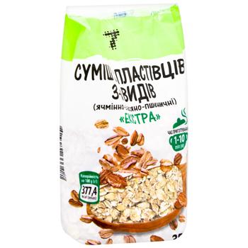 Semerka Mix of 3 Cereals Flakes 350g - buy, prices for COSMOS - photo 2