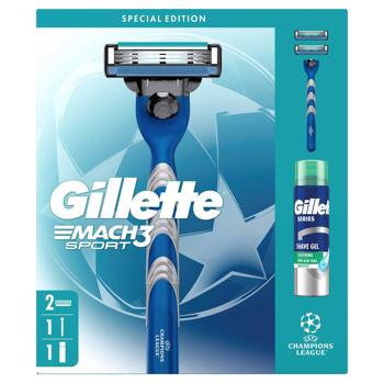 Набір подарунковий Gillette Mach3 Спорт для чоловіків - купити, ціни на METRO - фото 2