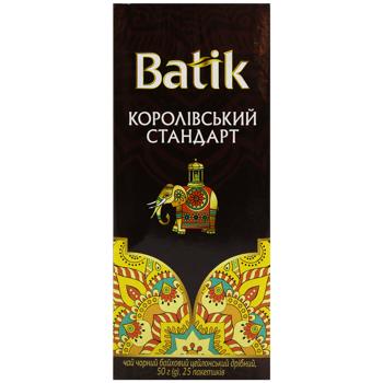 Чай черный Batik Королевский стандарт 2г*25шт - купить, цены на Эпицентр FOOD - фото 2