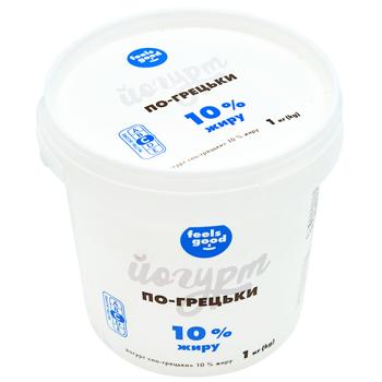 Йогурт Філ Гуд Грецький 10% 1кг пл/відро - купить, цены на Cупермаркет "Харьков" - фото 1