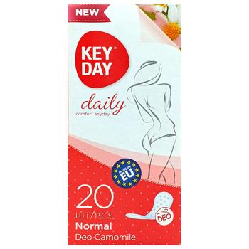 Прокладки ежедневные Key Day Daily Ромашка 20шт - купить, цены на Чудо Маркет - фото 2