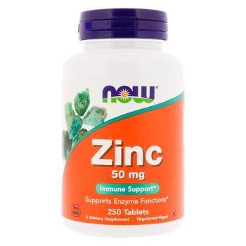 Now Foods Zinc Gluconate 50mg 250 tablets - buy, prices for Biotus - photo 1