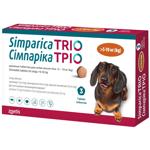 Zoetis Simparica Trio Chewable Tablets for Dogs from 5.1 to 10kg Against External and Internal Parasites 3pcs