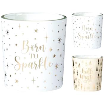 Home & Styling Collection New Year's Stars Scented Candle 7.5cm in assortment