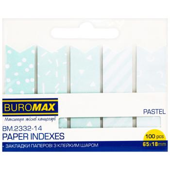 Закладки Buromax Pastel паперові рожеві 65x18мм 100 аркушів - купити, ціни на - фото 2