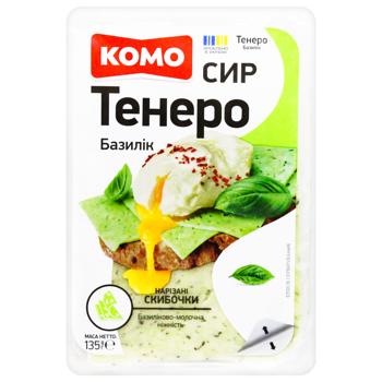 Komo Tenero Basil Sliced Cheese 50% 135g - buy, prices for Za Raz - photo 1