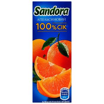 Sandora Unclarified Orange Juice 100% 200ml - buy, prices for - photo 2