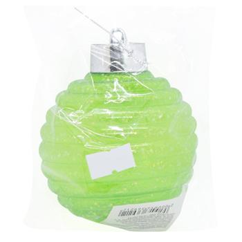 Green Plastic Christmas Ball 8cm