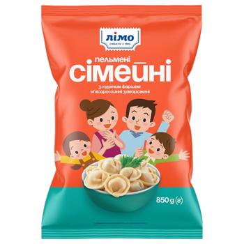 Пельмені Лімо Сімейні з курячим фаршем 850г - купити, ціни на КОСМОС - фото 1