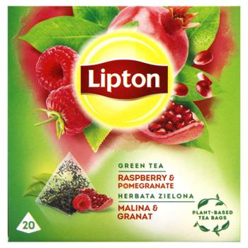 Lipton Raspberry and Pomegranate Green Tea 1.4g*20pcs - buy, prices for MegaMarket - photo 3