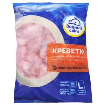 Vodny Mir Boiled and Frozen 90-120 Shrimp in Shell 800g