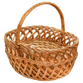 Корзина плетена Квітка мала 25*10см - купити, ціни на КОСМОС - фото 1