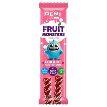 D.E.M.I. Fruit Monsters Fruit Pastille with Raspberry Juice 15g